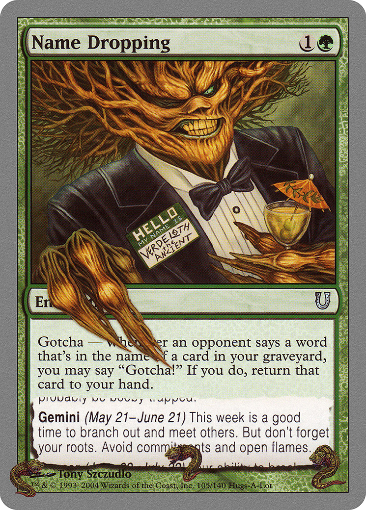 Name Dropping (105) - Unhinged