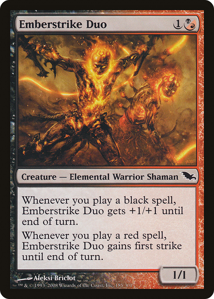Emberstrike Duo (185) Foil - Shadowmoor