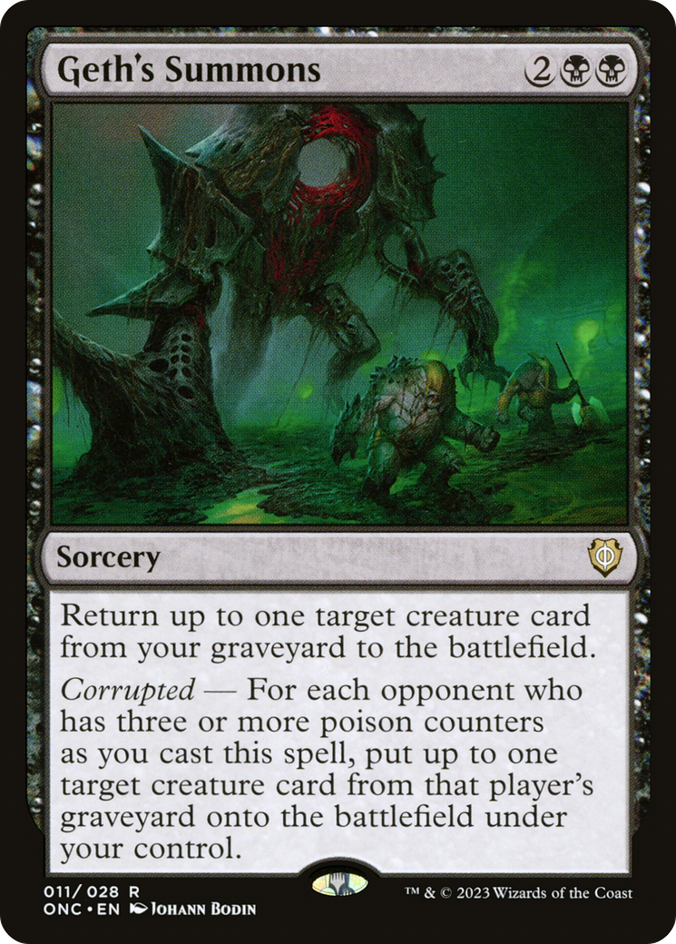 Geth's Summons (011) - Phyrexia: All Will Be One Commander