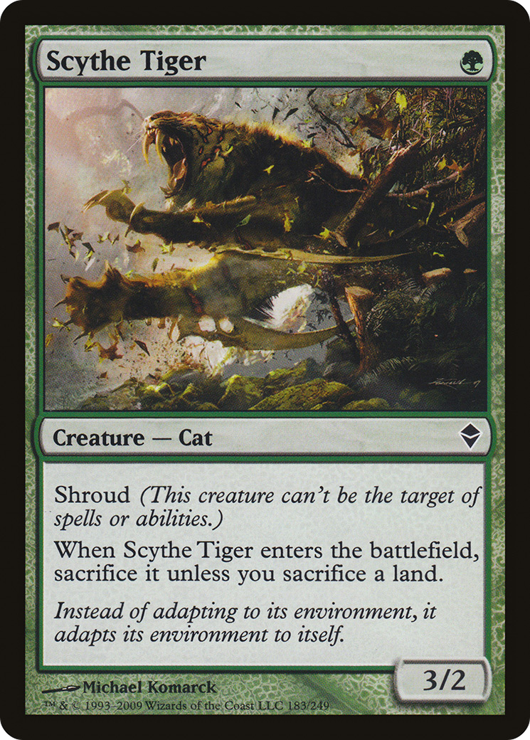 Scythe Tiger (183) - Zendikar