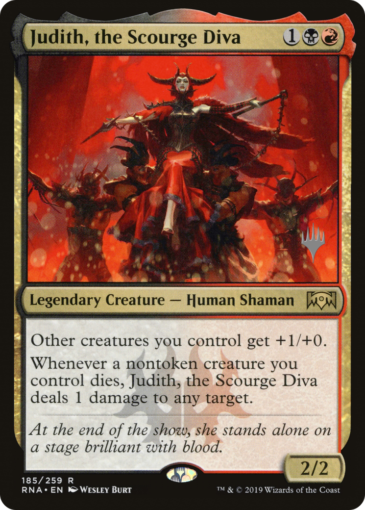 Judith, the Scourge Diva (185p) Foil - Ravnica Allegiance Promos