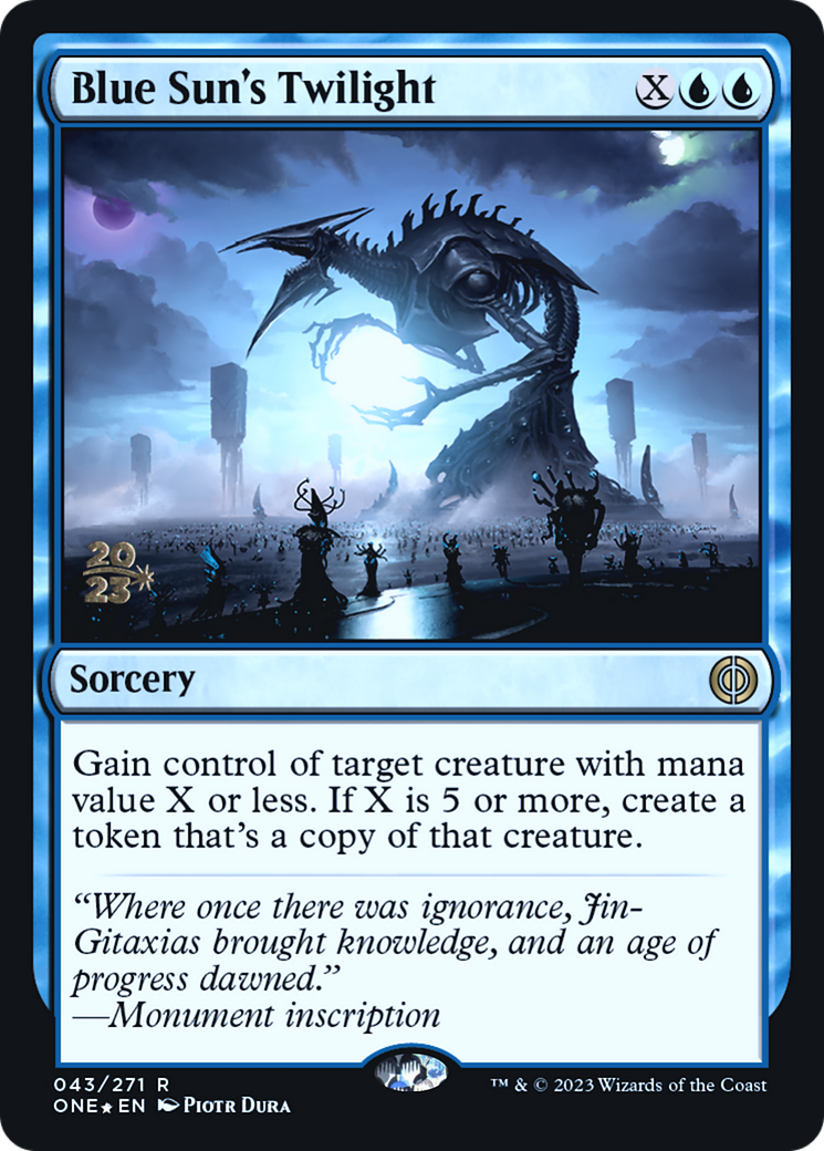 Blue Sun's Twilight (043) Foil - Phyrexia: All Will Be One Promos