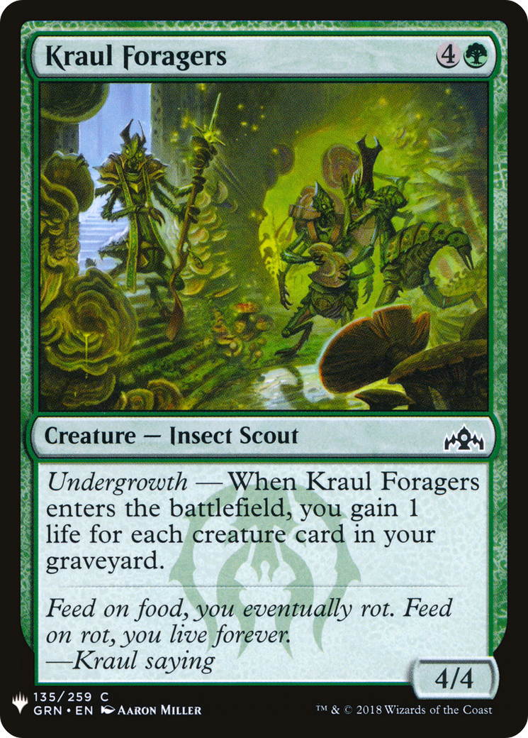 Kraul Foragers (GRN-135) - The List
