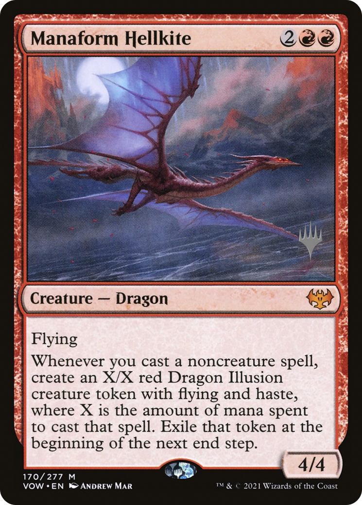 Manaform Hellkite Foil - Innistrad: Crimson Vow Promos