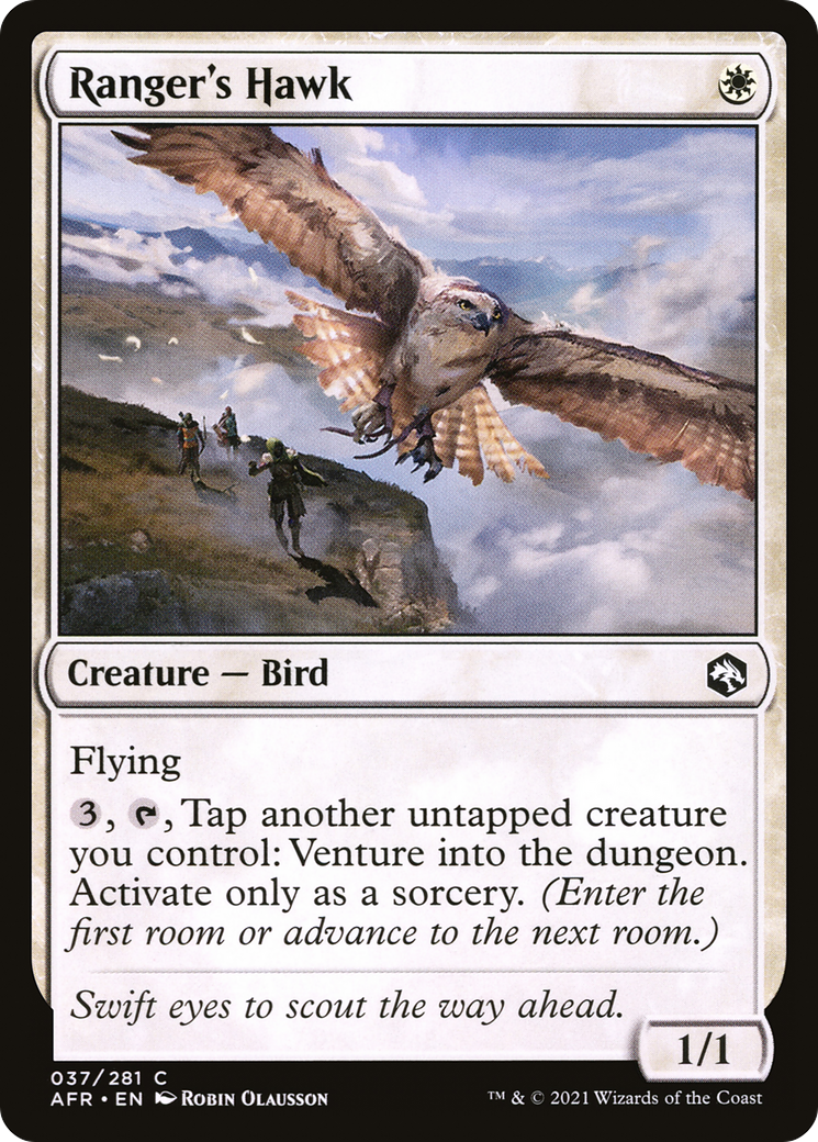 Ranger's Hawk (037) Foil - Adventures in the Forgotten Realms