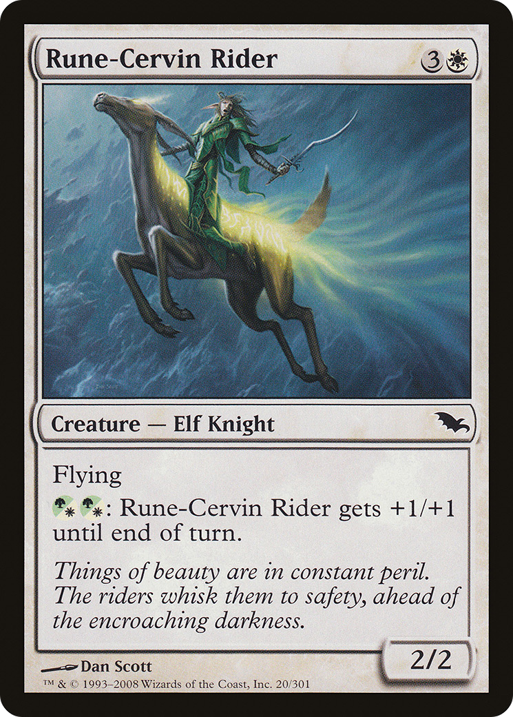 Rune-Cervin Rider (020) - Shadowmoor