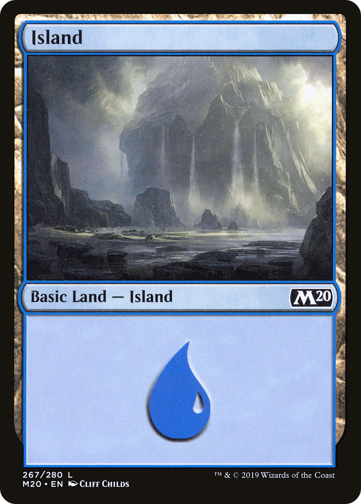 Island (267) Foil - Core Set 2020
