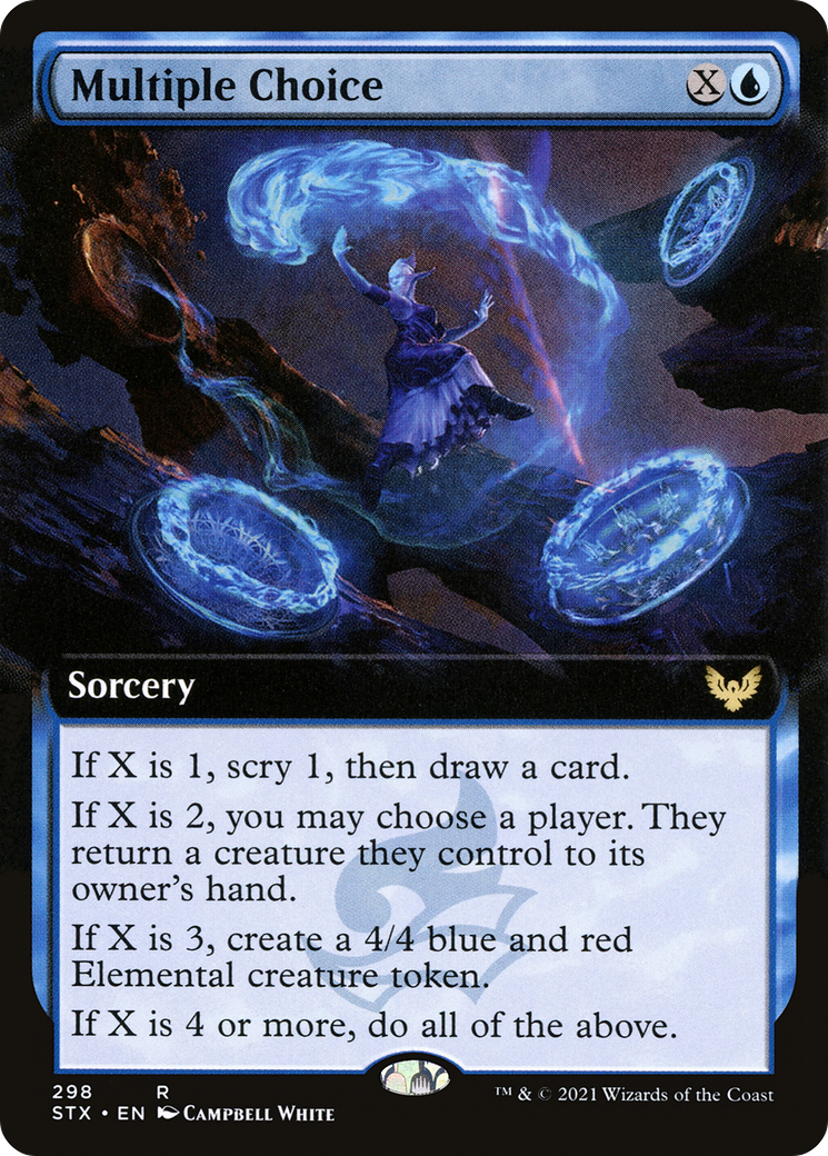 Multiple Choice (Extended Art) (298) Foil - Strixhaven: School of Mages