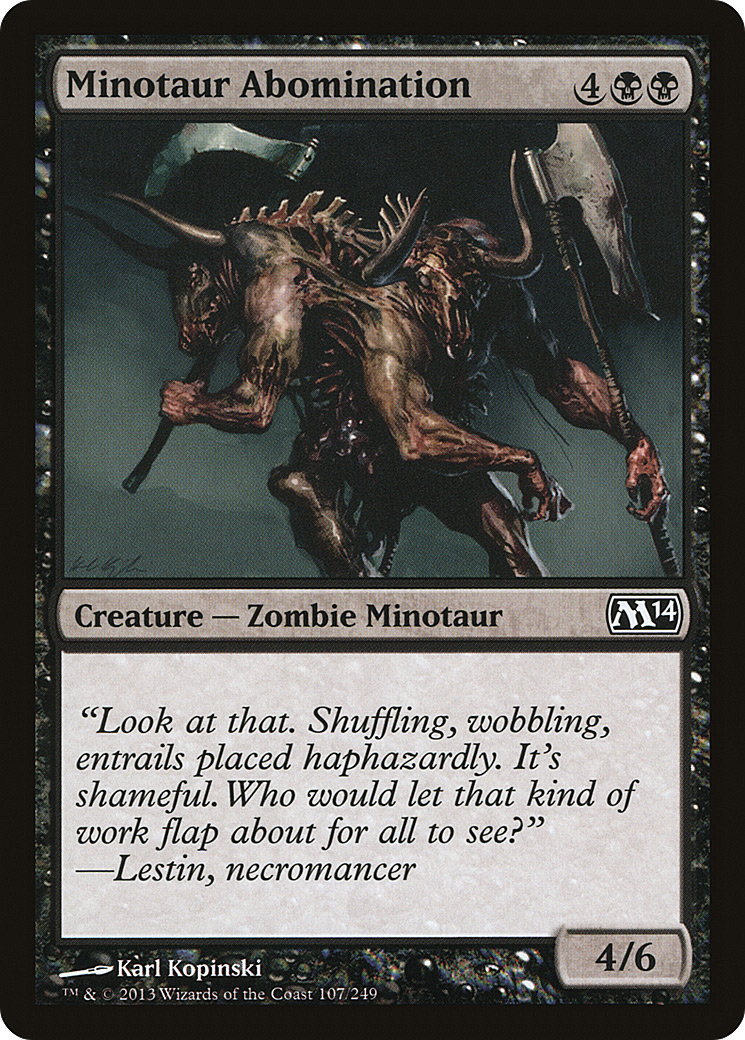 Minotaur Abomination (107) Foil - Magic 2014