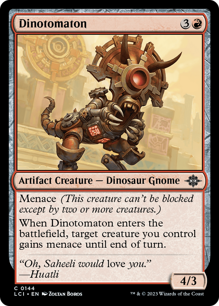 Dinotomaton (144) Foil - The Lost Caverns of Ixalan