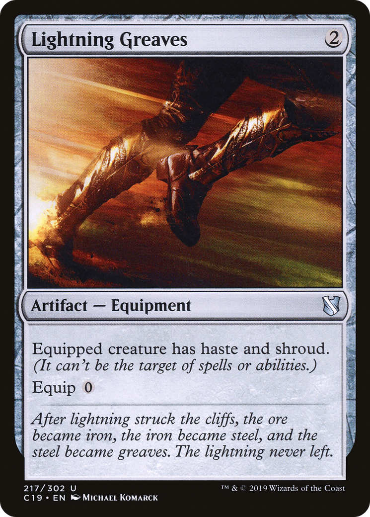 Lightning Greaves (217) - Commander 2019