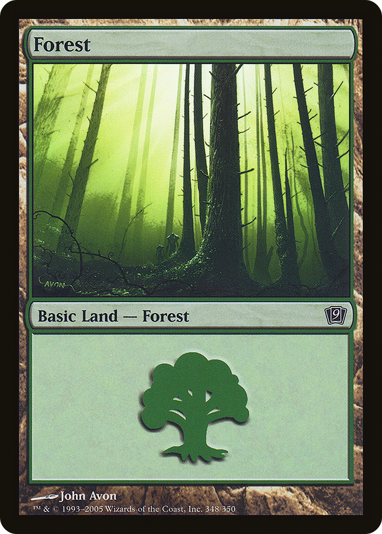 Forest (348) Foil - Ninth Edition