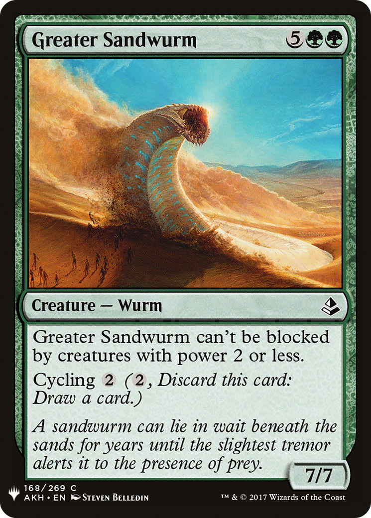 Greater Sandwurm (AKH-168) - The List