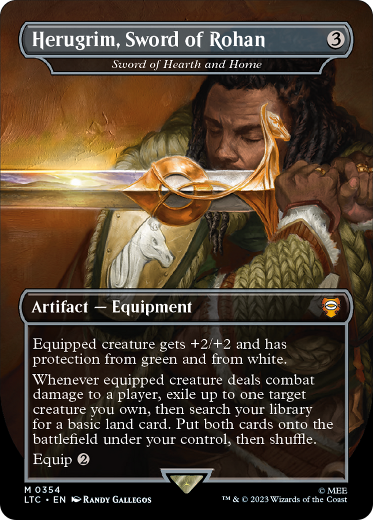 Herugrim, Sword of Rohan – Sword of Hearth and Home (354) Foil - Tales of Middle-earth Commander