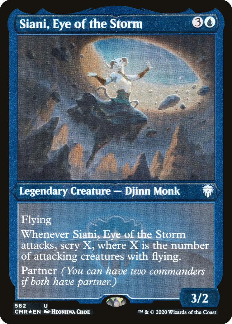 Siani, Eye of the Storm (562) Etched - Commander Legends