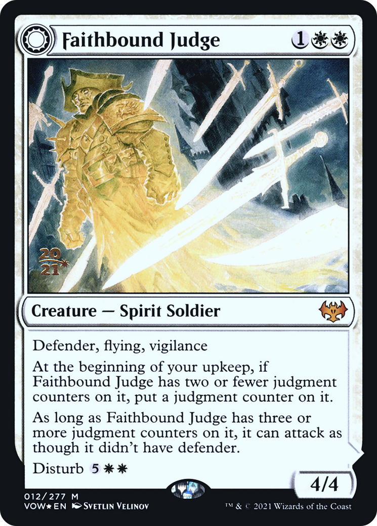 Faithbound Judge // Sinner's Judgment (12s) Foil - Innistrad: Crimson Vow Promos
