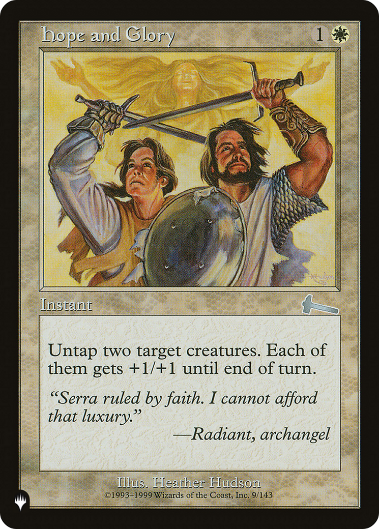 Hope and Glory (Retro) (ULG-9) - The List