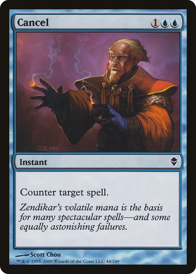 Cancel (044) Foil - Zendikar