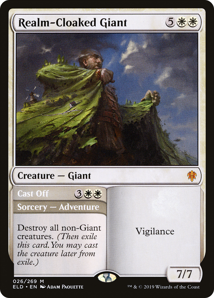 Realm-Cloaked Giant (026) Foil - Throne of Eldraine