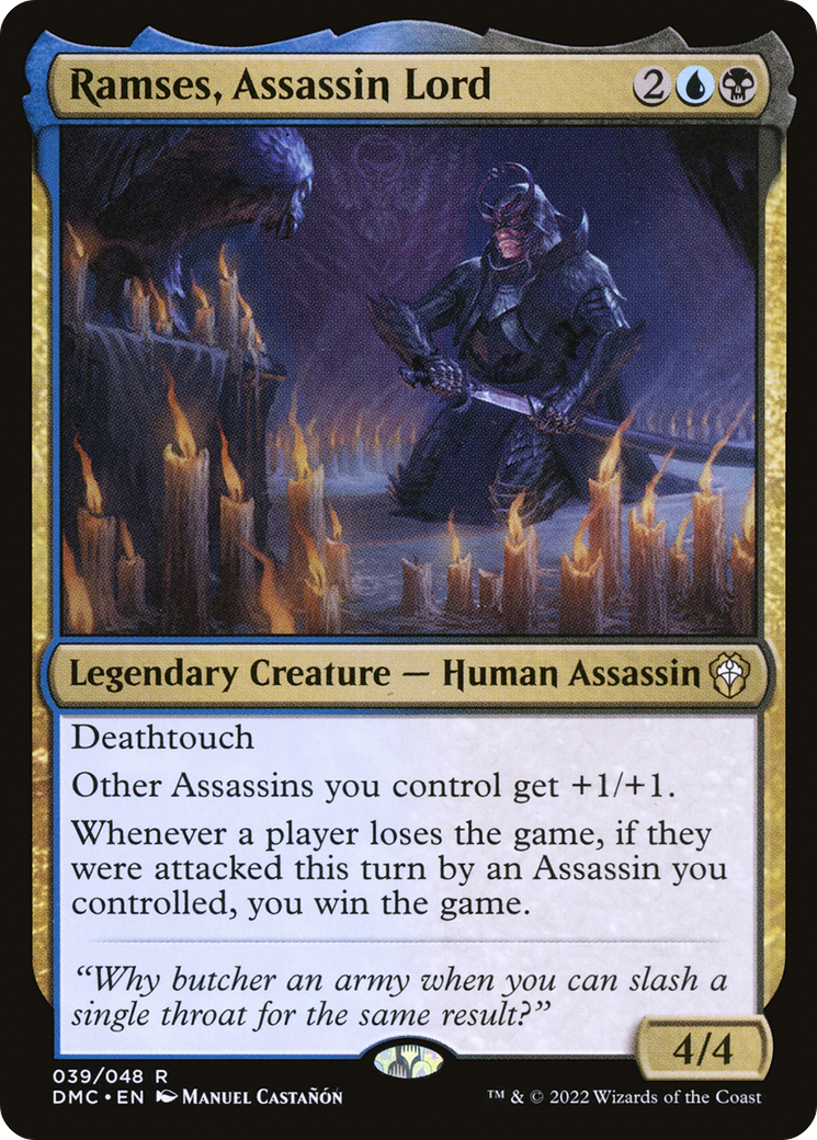Ramses, Assassin Lord (039) - Dominaria United Commander