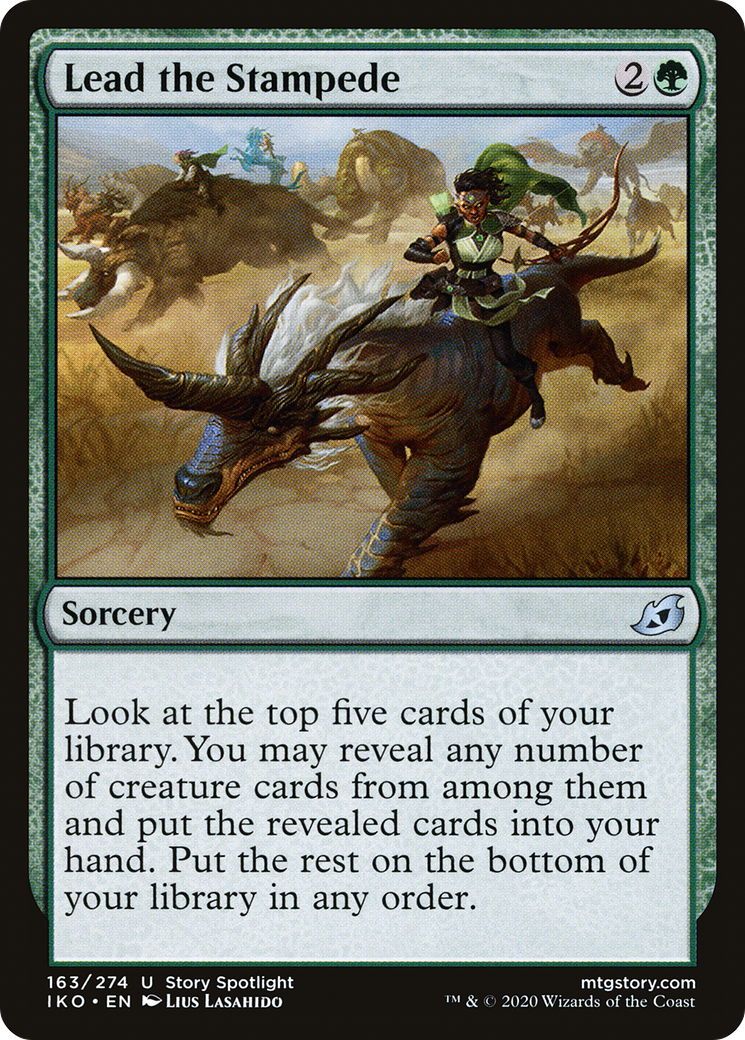 Lead the Stampede (163) Foil - Ikoria: Lair of Behemoths