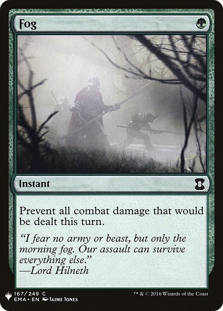 Fog (EMA-167) - The List