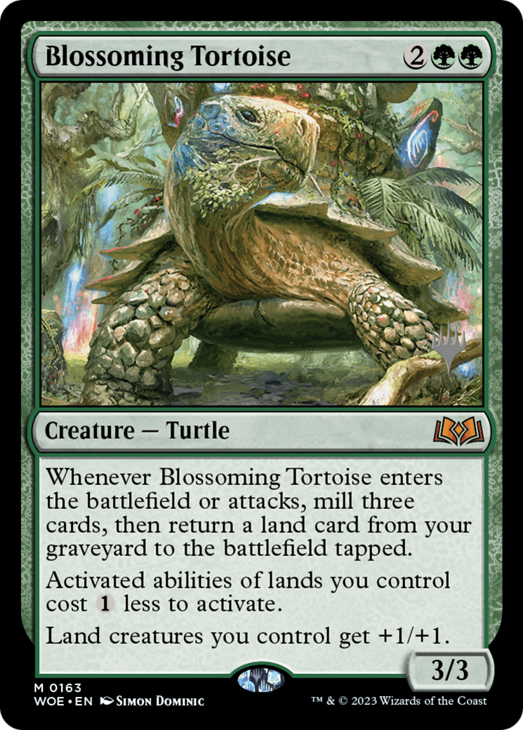 Blossoming Tortoise (163p) - Wilds of Eldraine Promos