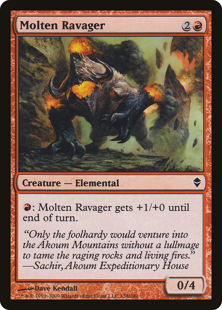 Molten Ravager (138) Foil - Zendikar