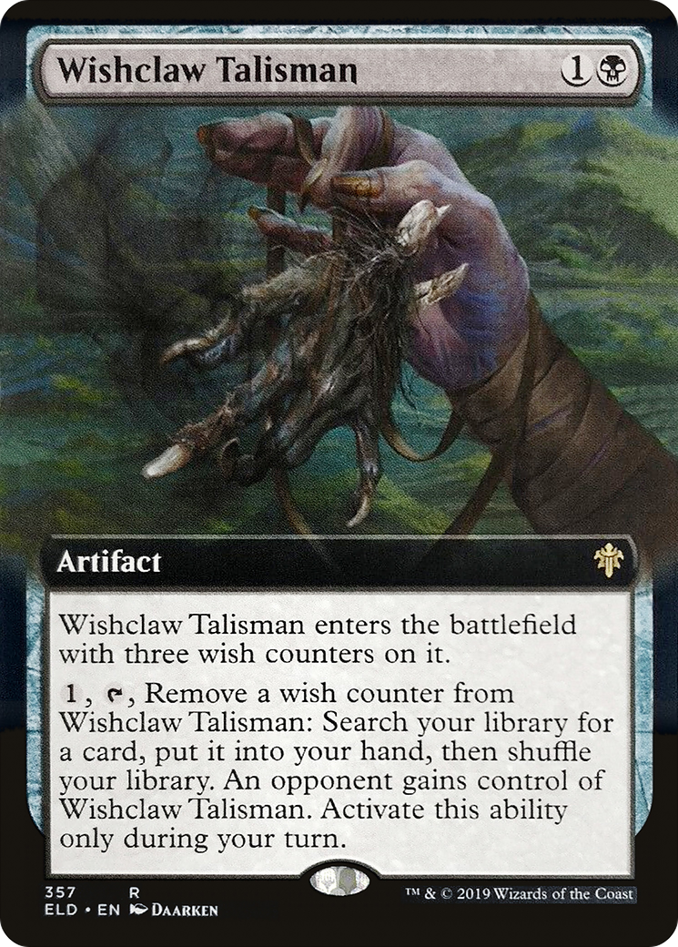 Wishclaw Talisman (Extended Art) (357) - Throne of Eldraine