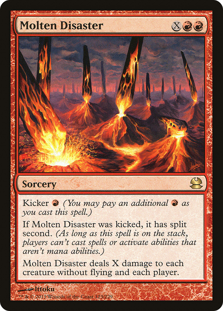 Molten Disaster (123) Foil - Modern Masters