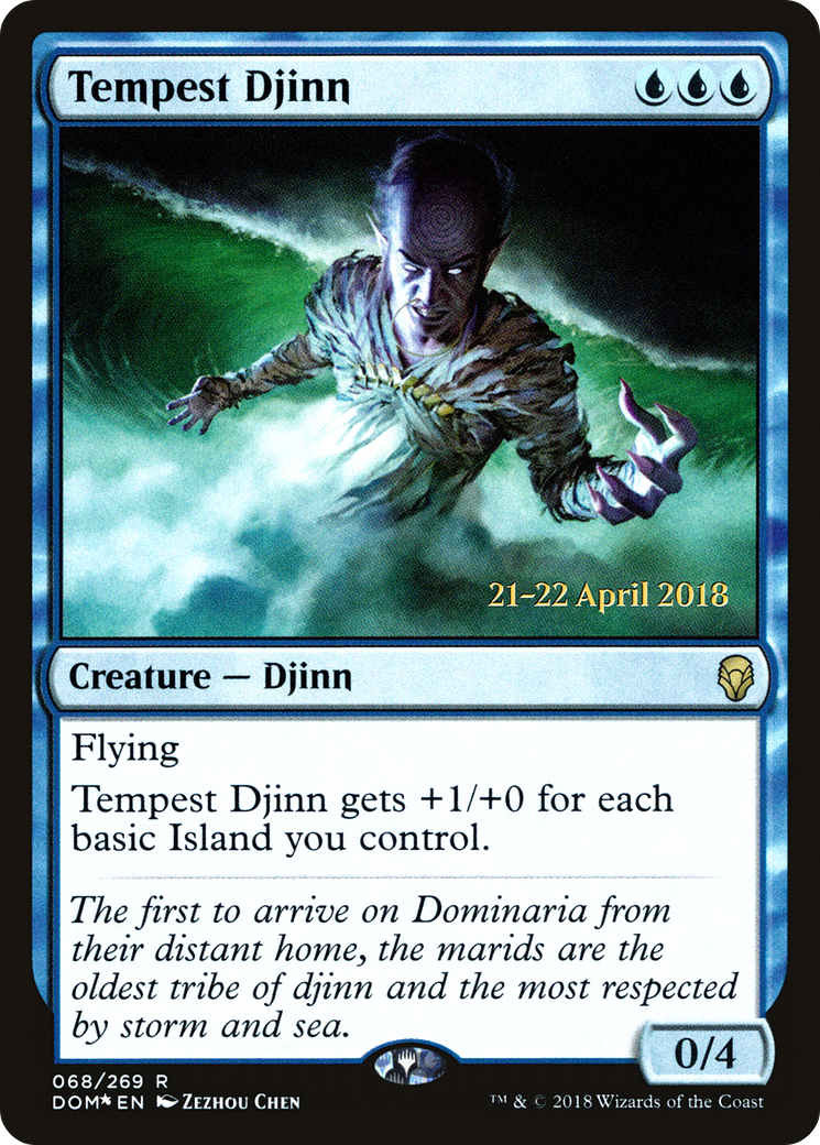 Tempest Djinn (068) Foil - Dominaria Promos
