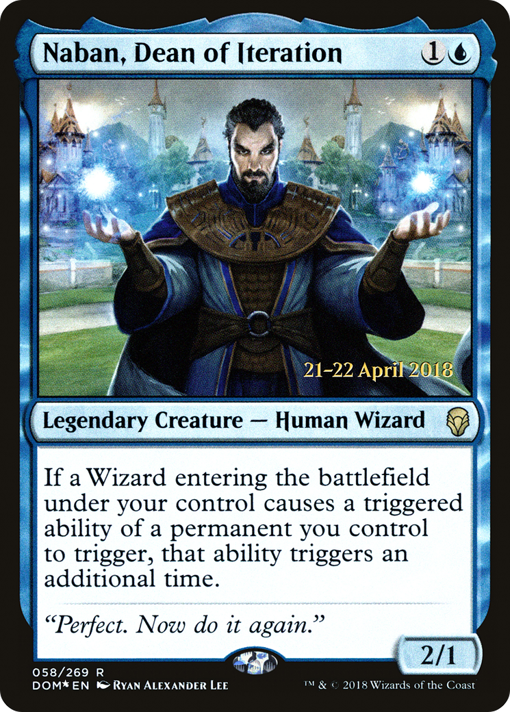 Naban, Dean of Iteration (58s) Foil - Dominaria Promos