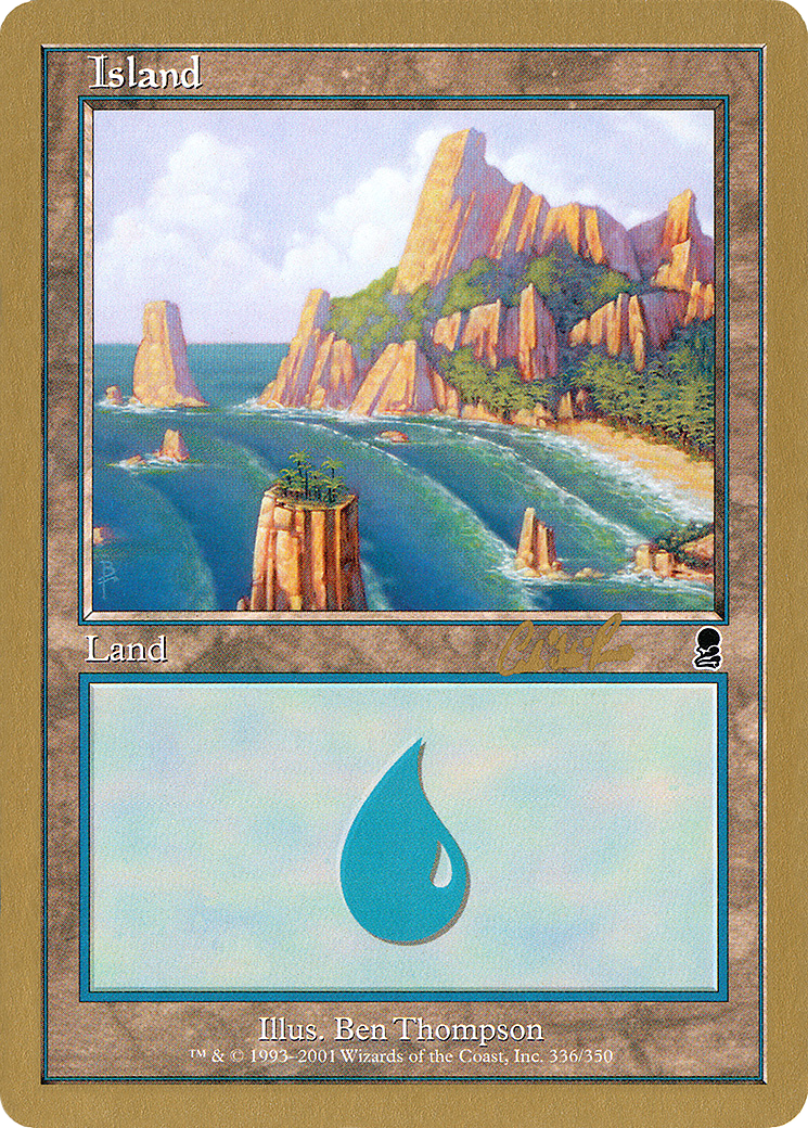 Island (336) - 2002 Carlos Romao (ODY) (Retro) - World Championship Decks 2002