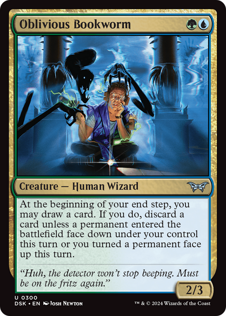 Oblivious Bookworm (300) Foil - Duskmourn: House of Horror