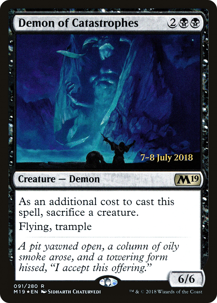 Demon of Catastrophes (91s) Foil - Core Set 2019 Promos
