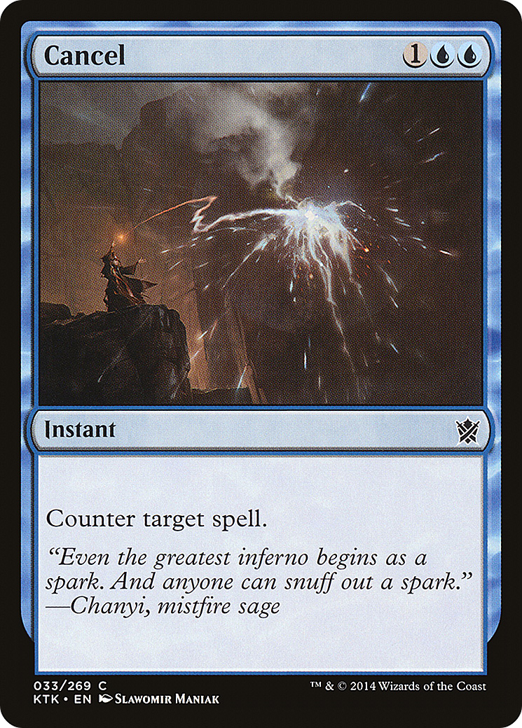 Cancel (033) - Khans of Tarkir