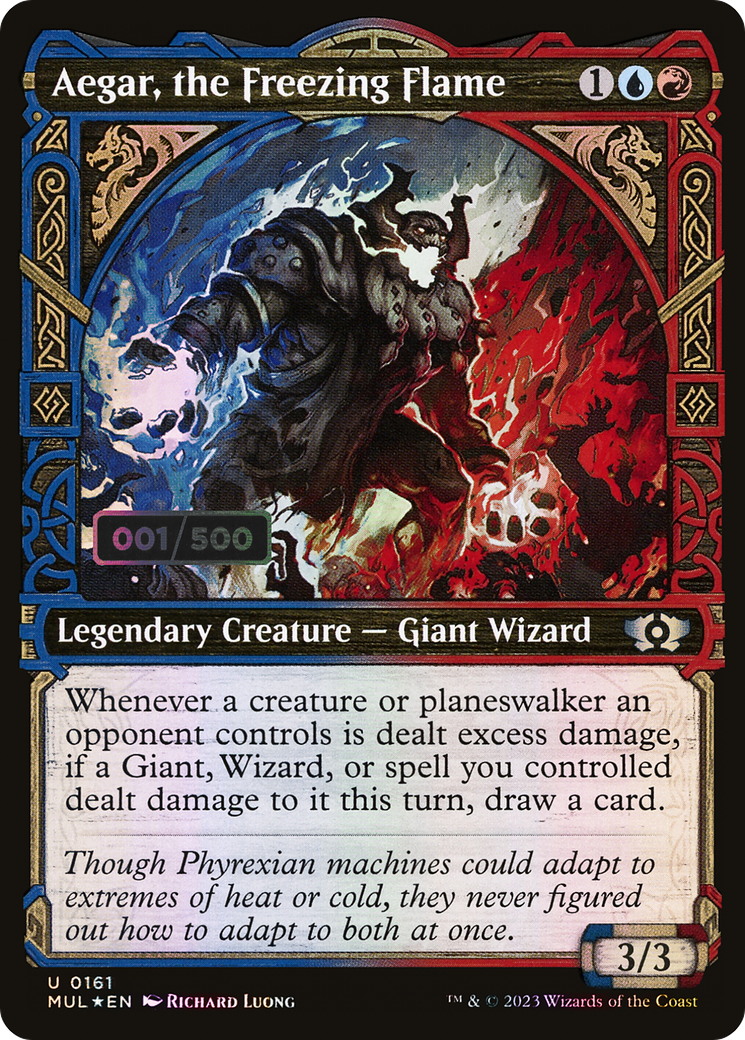 Aegar, the Freezing Flame (Showcase) (161z) Foil - Multiverse Legends