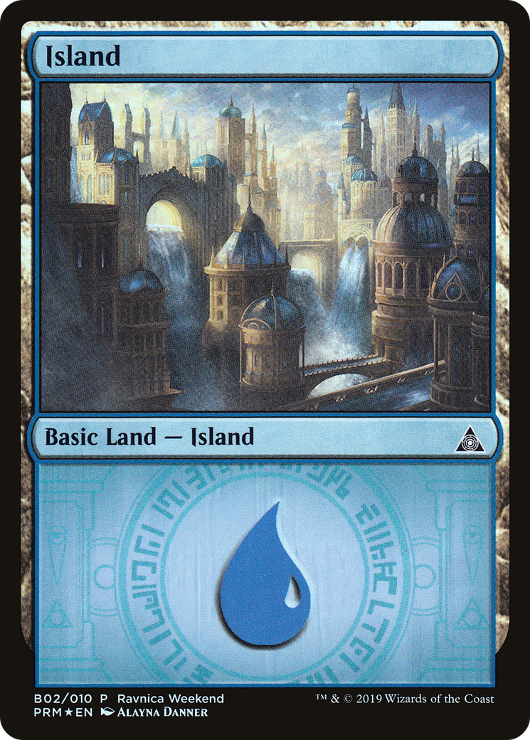 Island (B02) Foil - RNA Ravnica Weekend