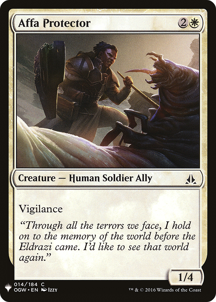 Affa Protector (014) - The List