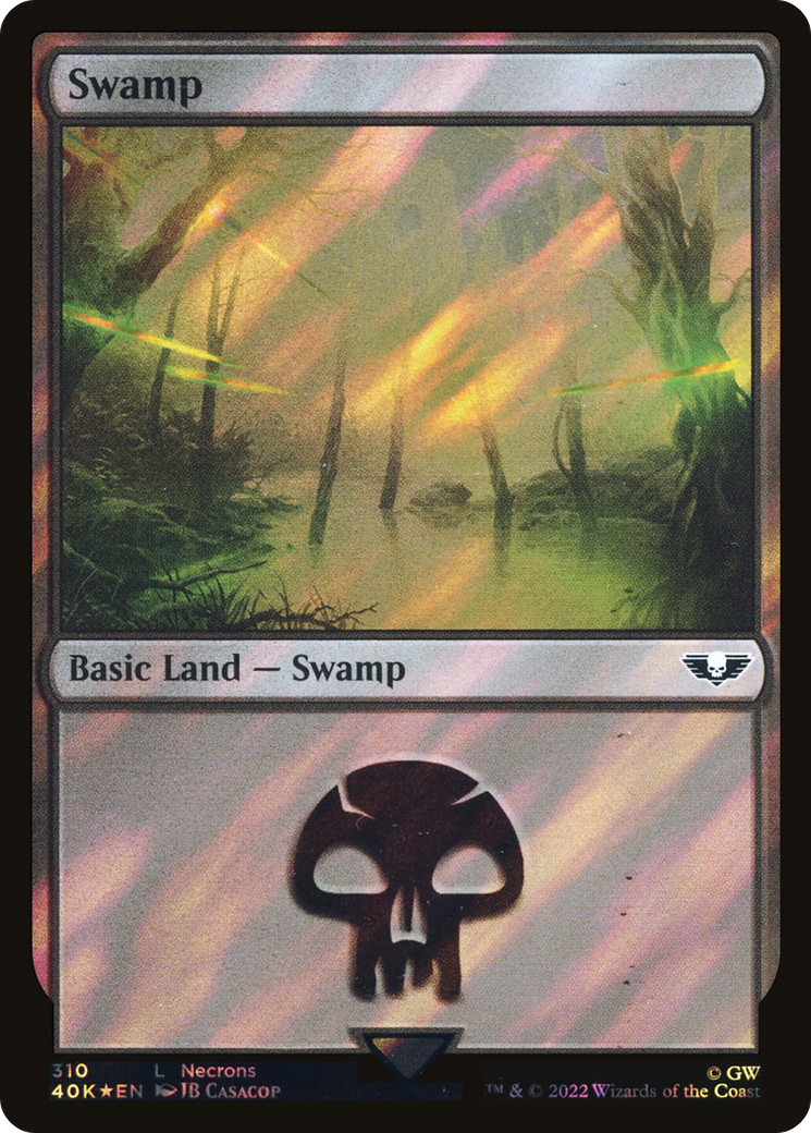 Swamp (310) Surge Foil - Warhammer 40,000 Commander