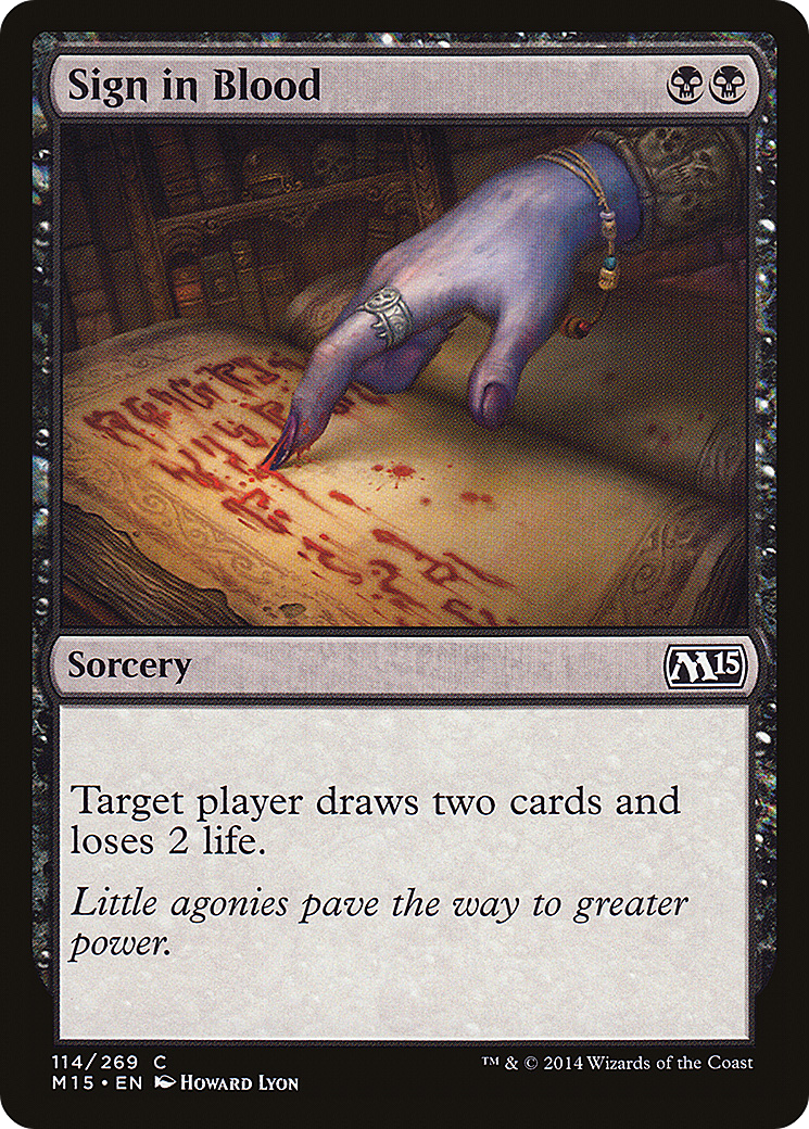 Sign in Blood (114) - Magic 2015