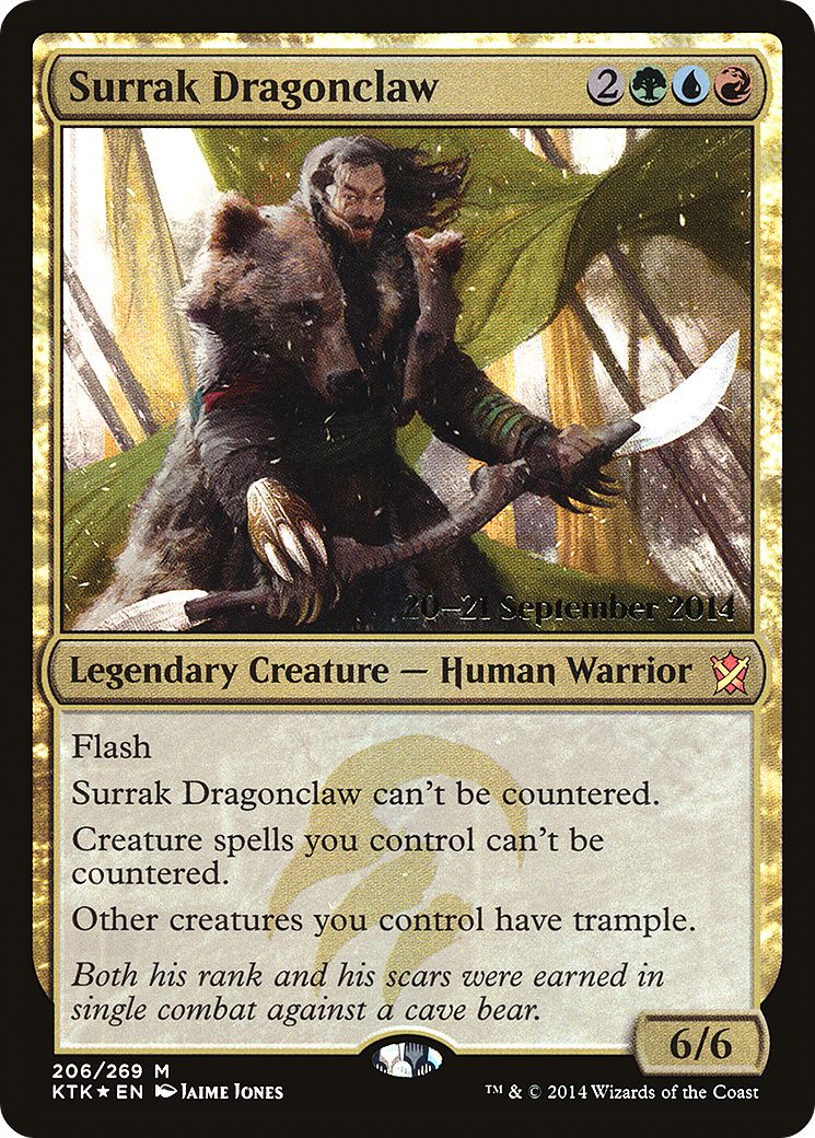 Surrak Dragonclaw (206) Foil - Khans of Tarkir Promos