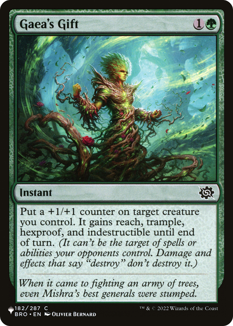 Gaea's Gift (BRO-182) - The List