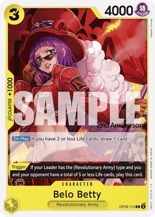 Belo Betty (OP09-112) 2nd Anniversary Tournament Cards
