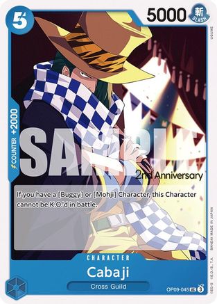 Cabaji (OP09-045) 2nd Anniversary Tournament Cards