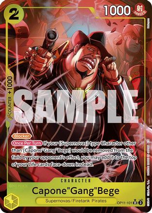 Capone"Gang"Bege (Alternate Art) (OP11-101) Foil
