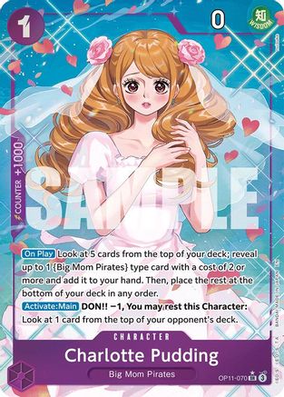 Charlotte Pudding (Alternate Art) (OP11-070) Foil