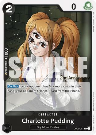 Charlotte Pudding (OP09-087) 2nd Anniversary Tournament Cards