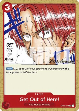 Get Out of Here! (OP09-018) 2nd Anniversary Tournament Cards