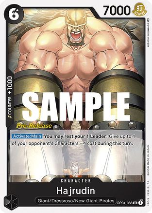 Hajrudin (OP04-088) Pre-Release Cards